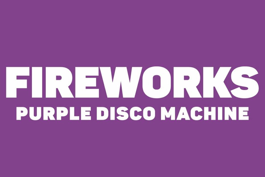 Purple Disco Machine - Fireworks (Ft. Moss Kena & The Knocks) - Official Video